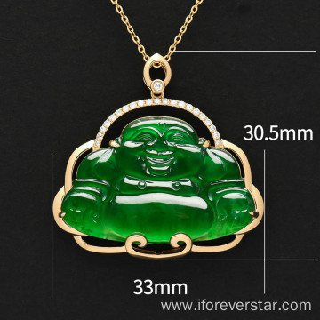 Maitreya buddha jade gemstone jewelry